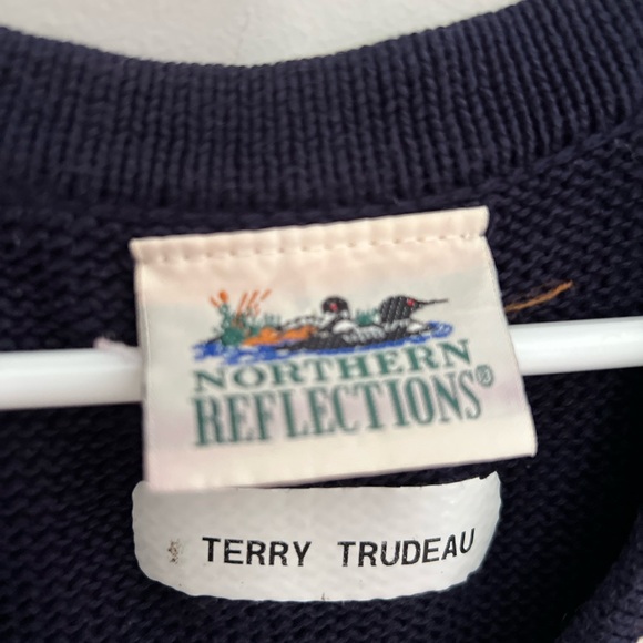 Northern Reflections Vintage Multicolor Knit Sweater Vest M-L - Picture 4 of 7